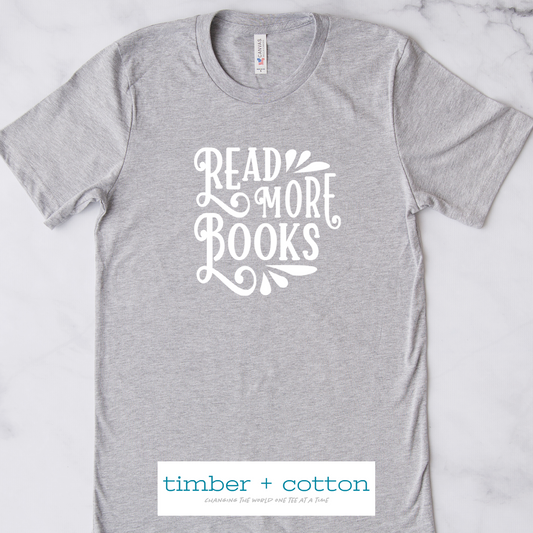 "read more books" tee